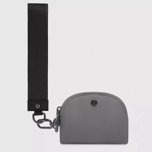 NWT PITTSBURGH PENGUINS DUAL POUCH WRISTLET Black/Solar Grey BLK/SOGY Lululemon - Picture 4 of 15